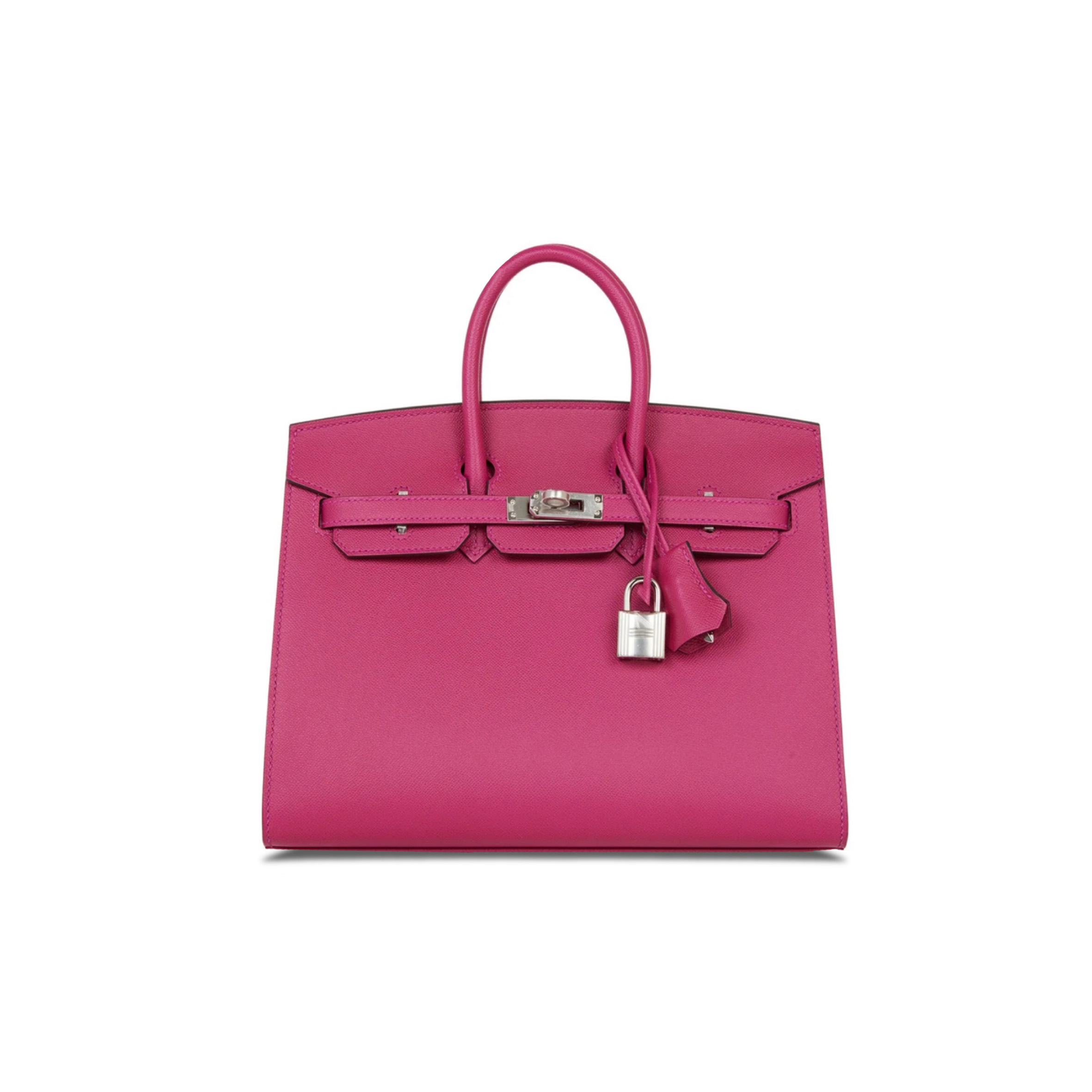 HERMES BIRKIN 30 EPSOM LEATHER MAGNOLIA PINK SILVER BUCKLE LUXURY BAG BK30L3TGSS (30*23*15cm)